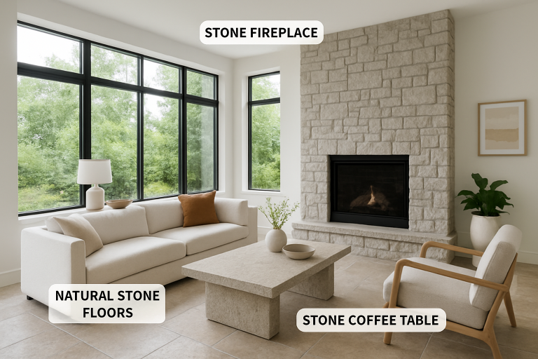 Fresh Ideas for Integrating Natural Stone into Modern Living Spaces